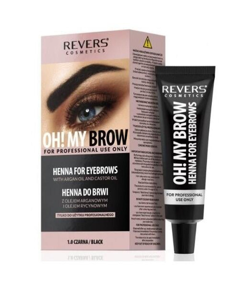 ✨ Henna profissional para sobrancelhas pretas – Efeito natural, intenso e duradouro - 15ml