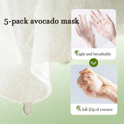 Kit completo para spa facial com abacate