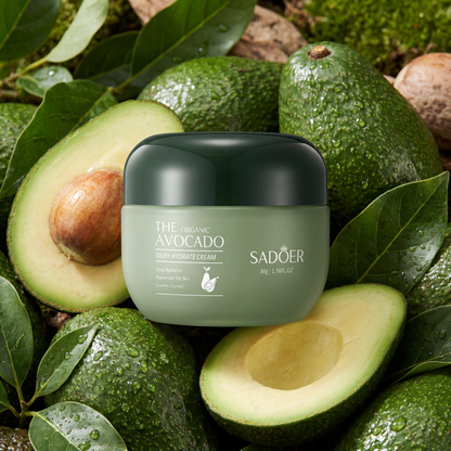 Creme hidratante sedoso de abacate biológico - 50ml