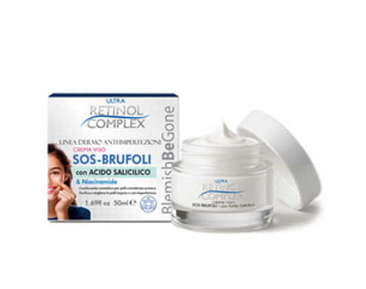 SOS Creme Facial para Acne 50ml – Complexo de Retinol