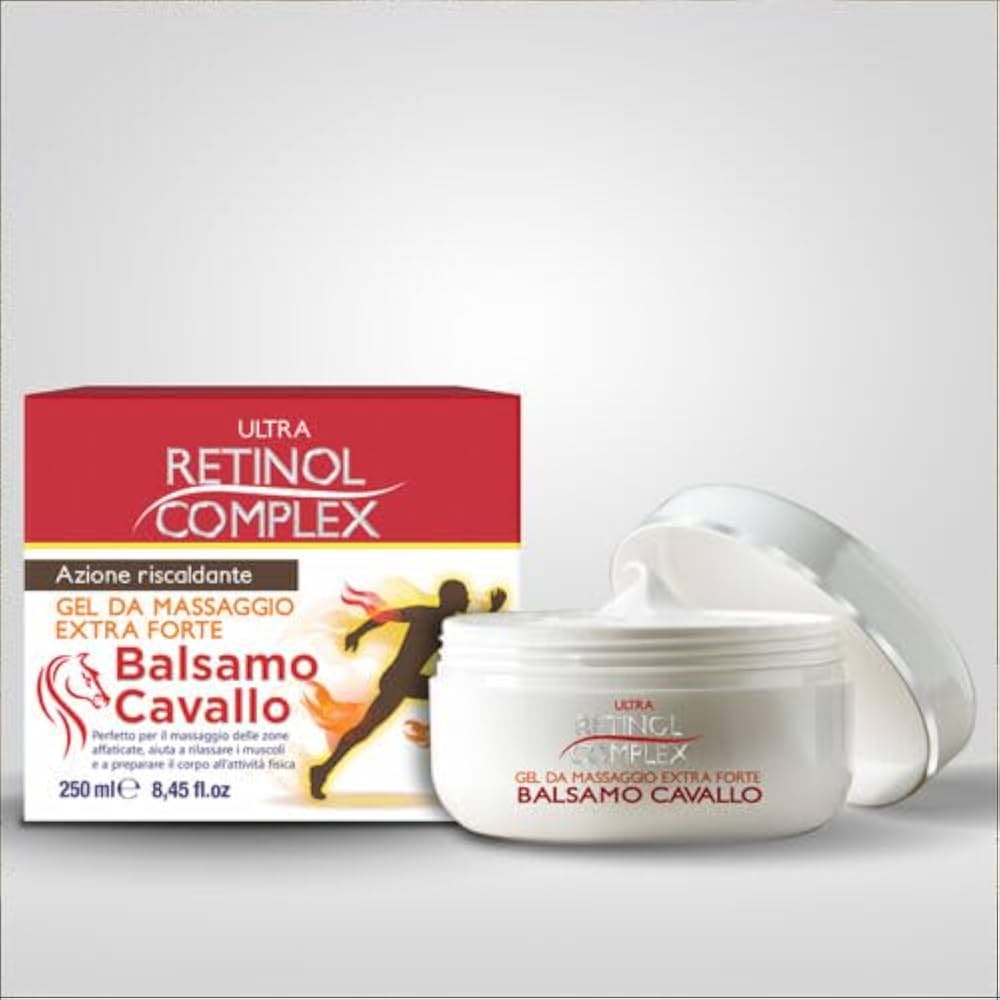Bálsamo para o alívio das dores corporais com extrato de castanha-da-índia 250 ml - Complexo de Retinol