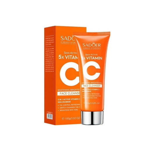 Gel de limpeza facial iluminador e purificante com 5 vitaminas C – 100 ml